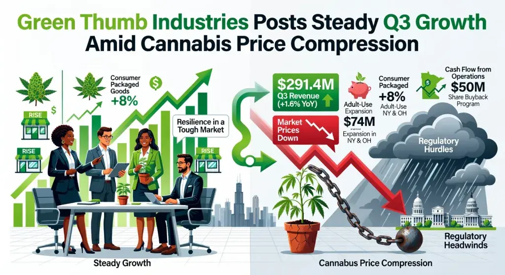 Green Thumb Industries Posts Steady Q3 Growth Amid Cannabis Price Compression