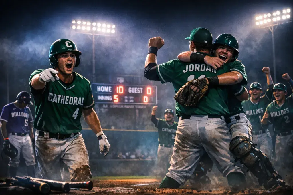 Cathedral Catholic Green Wave Secure Decisive 10-0 Victory Over Natchez High Bulldogs