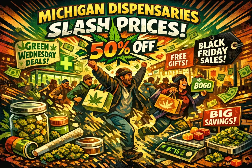 Michigan Dispensaries Slash Prices for Green Wednesday and Black Friday Deals