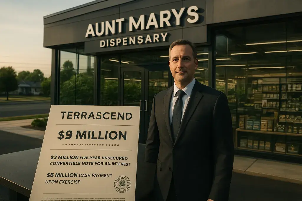 TerrAscend Acquires Option on Fifth New Jersey Dispensary in $9 Million Deal