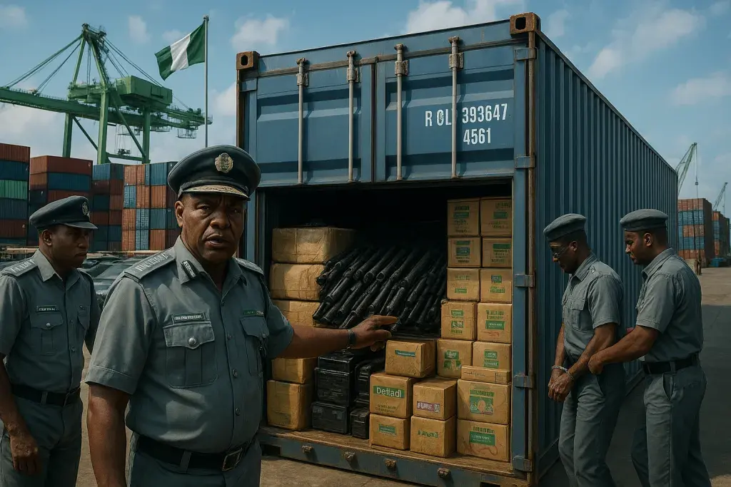 Nigeria Customs Seizes Firearm Parts and Cannabis Products at Tincan Port