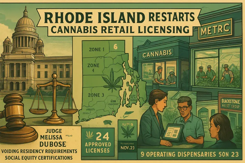 Rhode Island Restarts Cannabis Retail Licensing After Residency Ruling